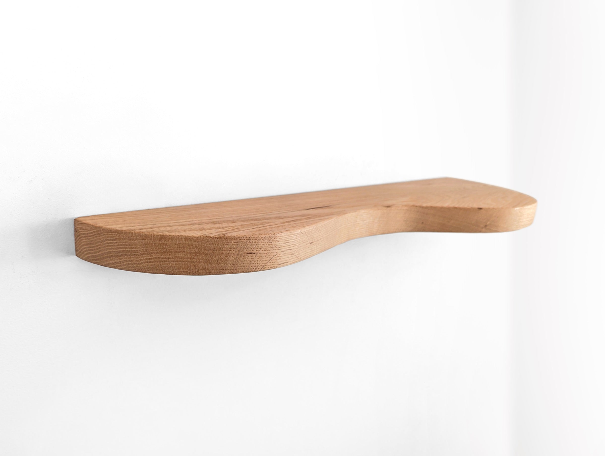 Nook Floating Shelf | Handcrafted Solid Mahogany, Double Curve Design 5