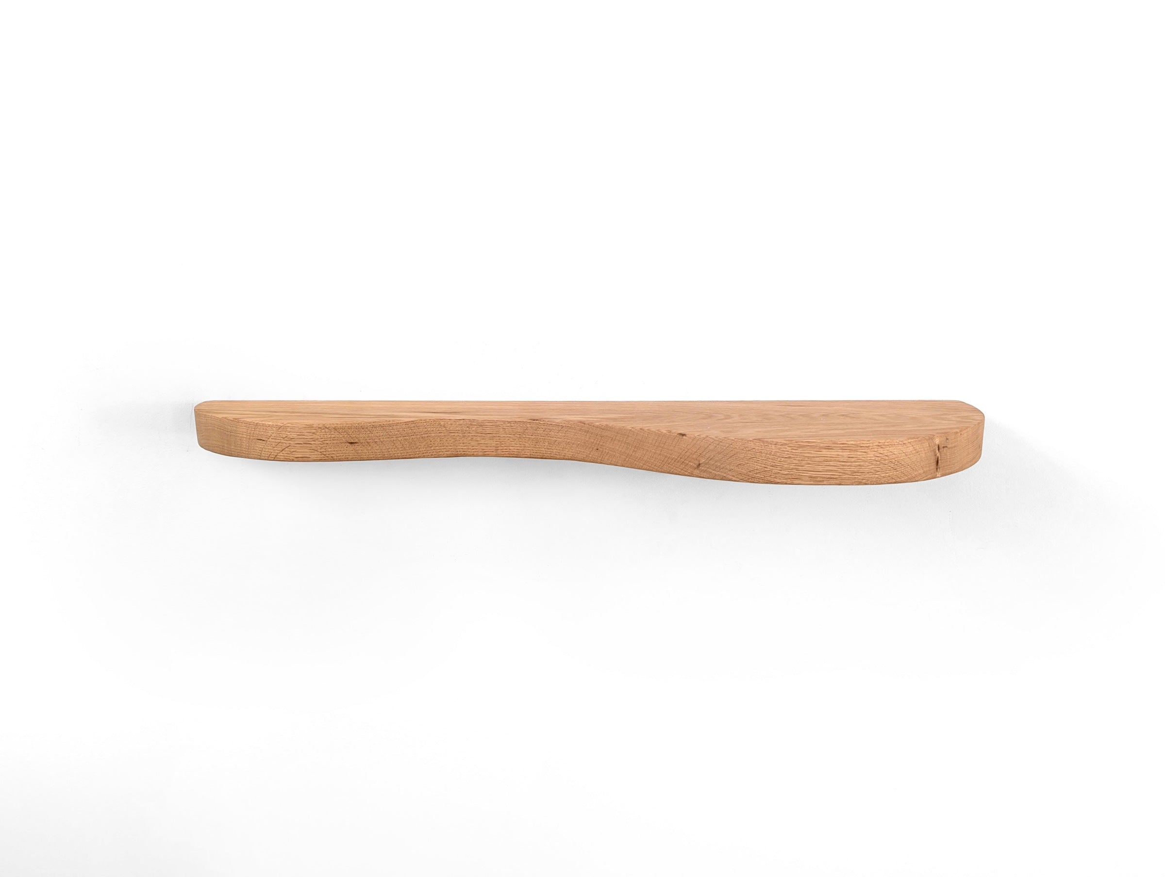 Nook Floating Shelf | Handcrafted Solid Mahogany, Double Curve Design 6