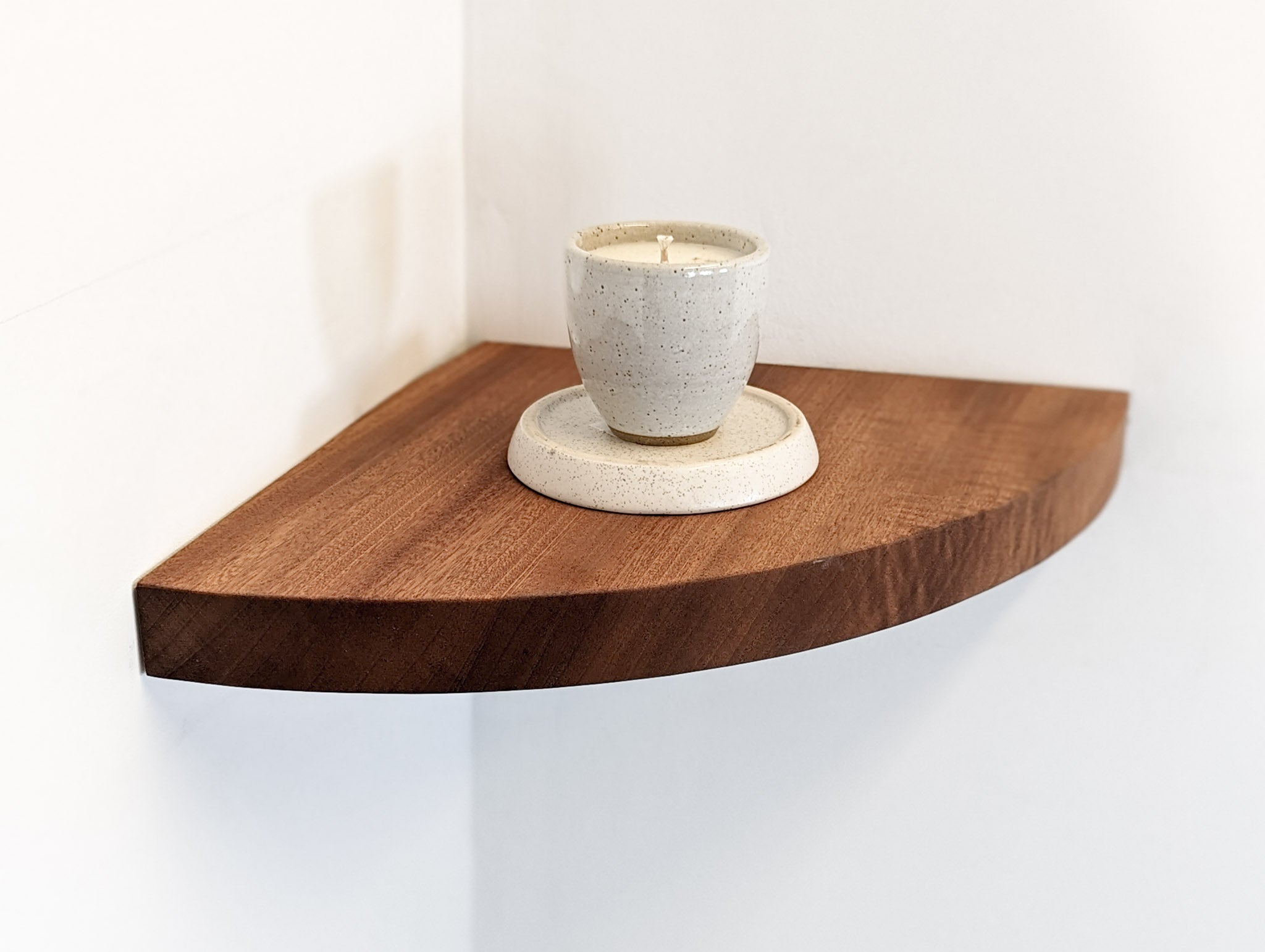 Nook Floating Shelf | Solid Oak, Round Edge Design 7