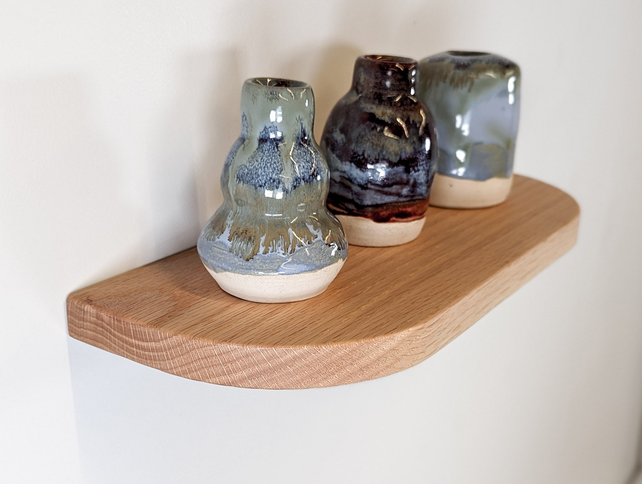 Nook Oak Shelf | Custom Floating with Rounded Corners 2