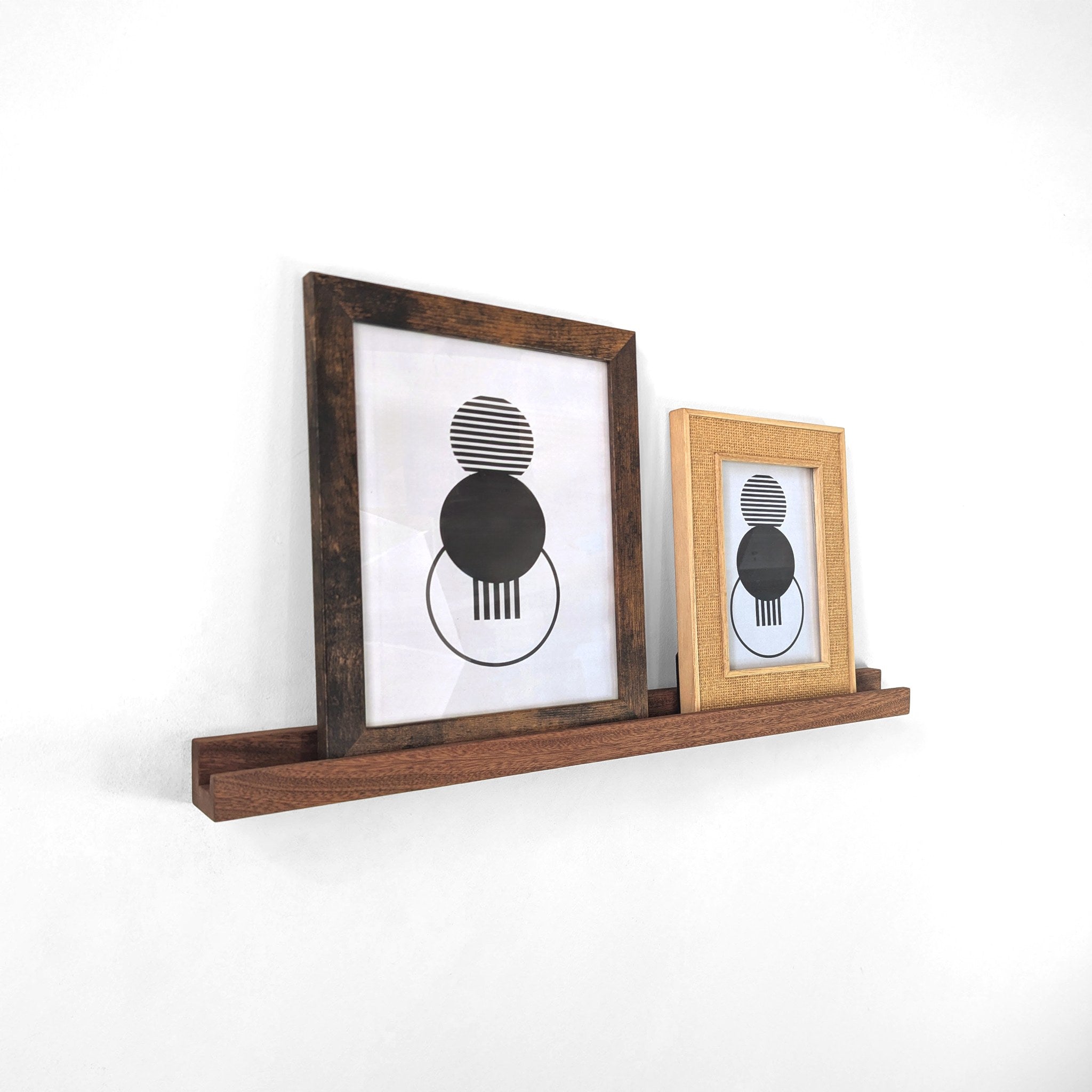 Pictura Display Shelf | Handcrafted Oak or Mahogany, Modern Design 5