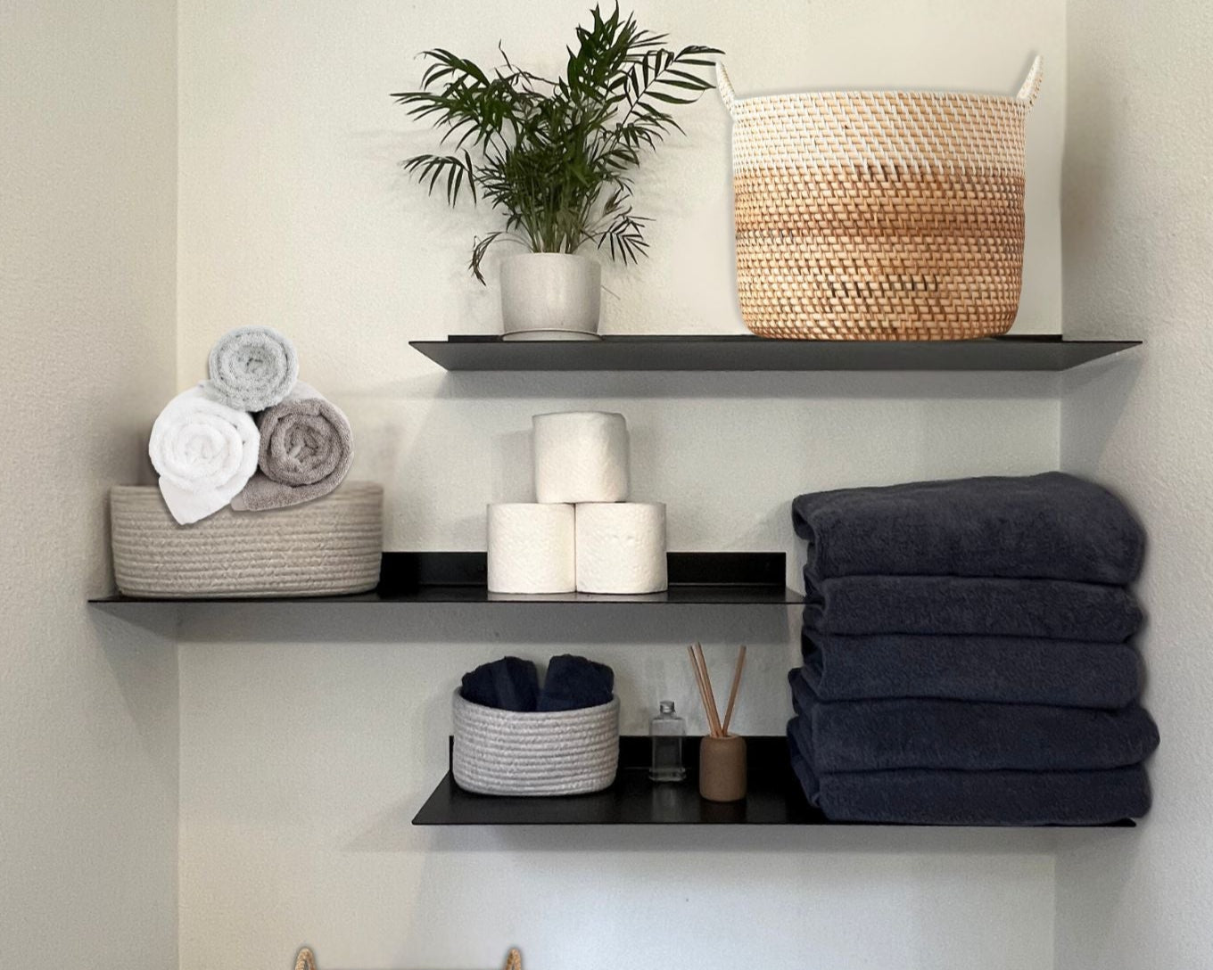 Pura Bathroom Shelf | Durable 14 Gauge Steel, Over The Toilet Storage 1