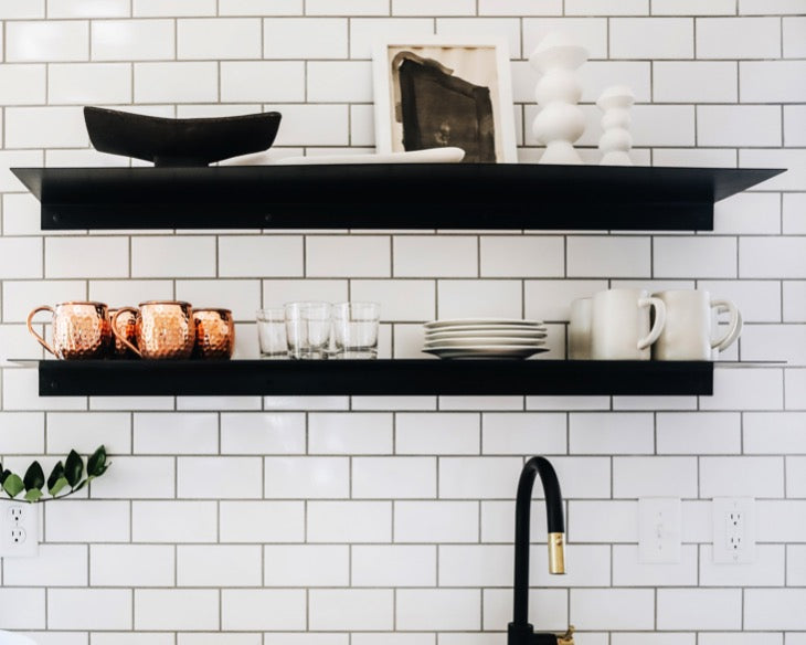 Pura Steel Floating Shelf | Heavy-Duty, Powder Coated, 75 lbs Capacity 0