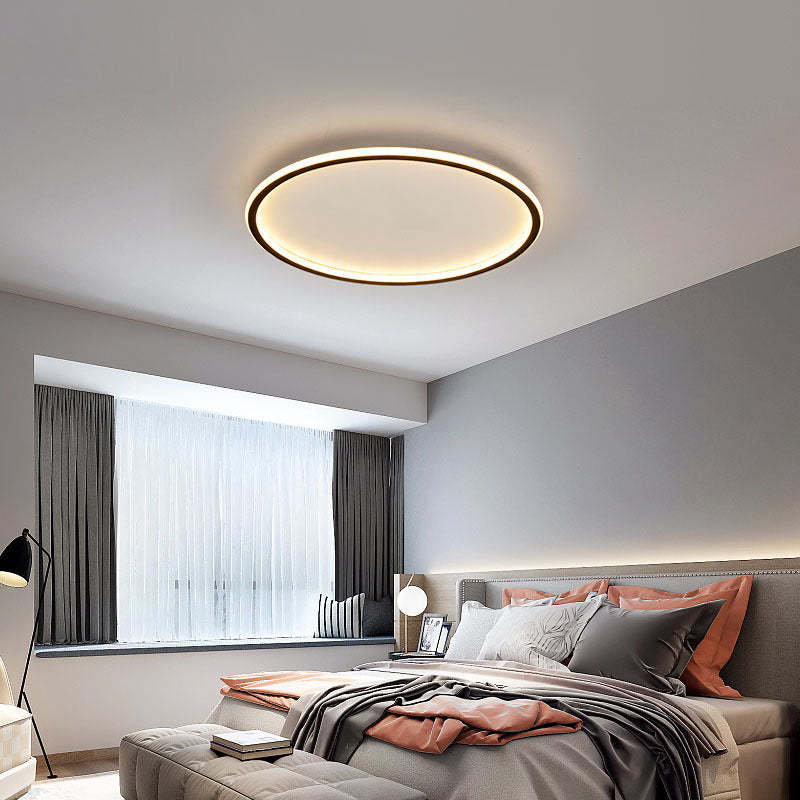 Quasso Flush Mount Ceiling Light | Modern LED Fixture, Dimmable, Round Design 0