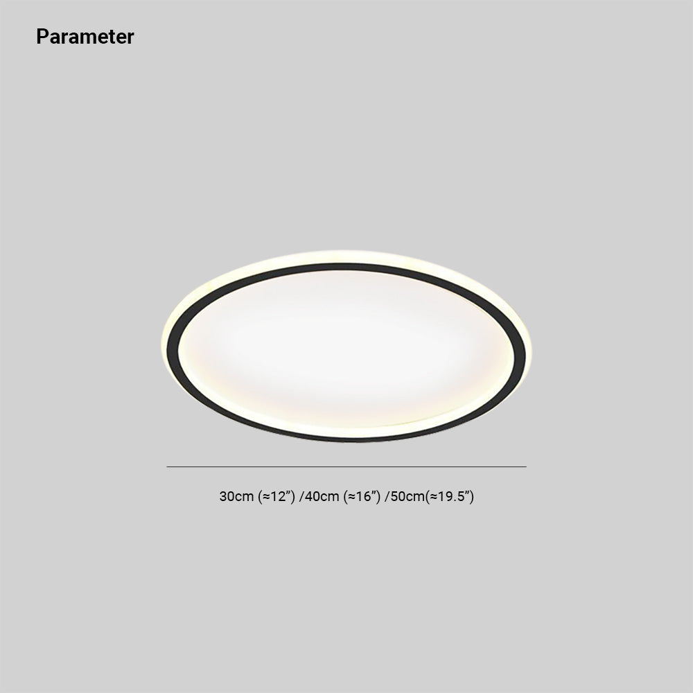 Quasso Flush Mount Ceiling Light | Modern LED Fixture, Dimmable, Round Design 7