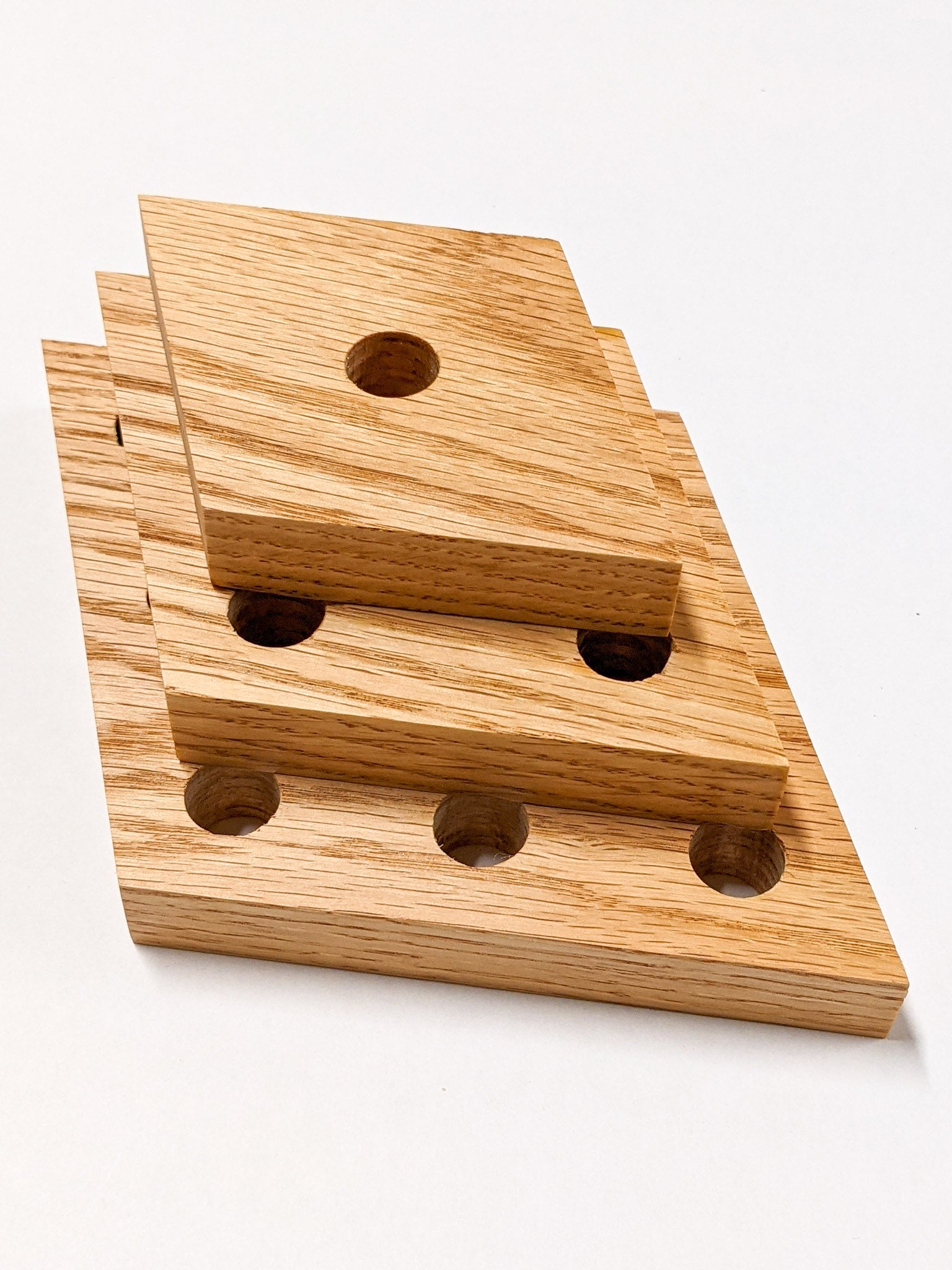 Rhea Propagation Station | Oak and Mahogany Display Shelf 8