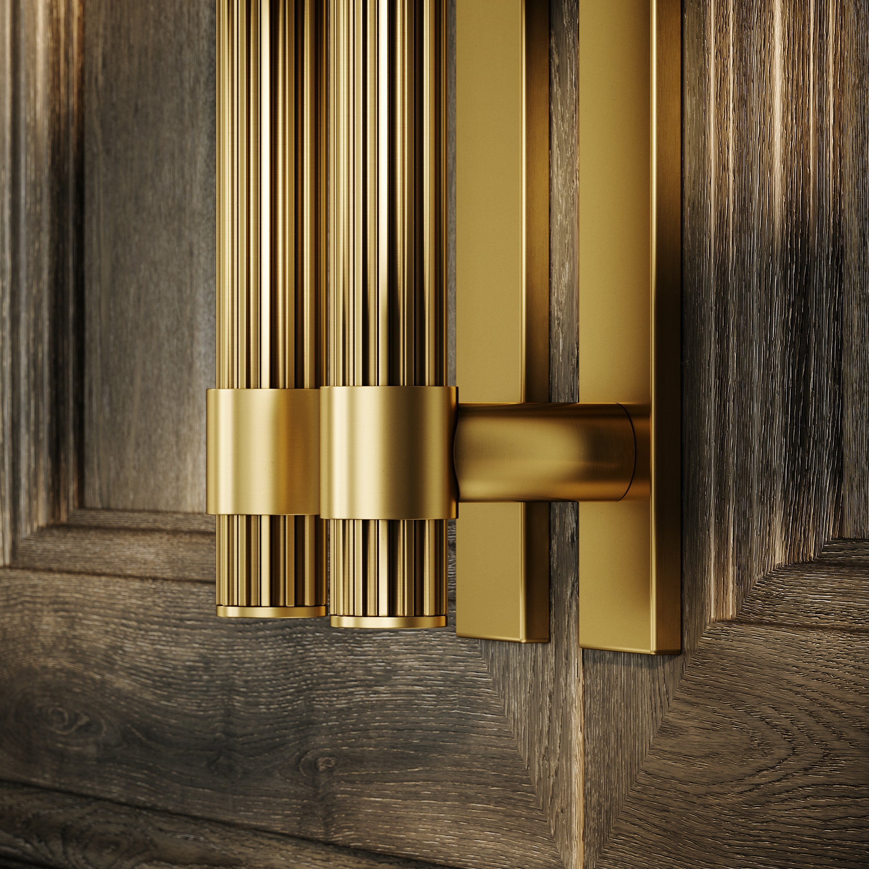 Rola Pull Bar Handle | Brushed Gold, 150mm 2
