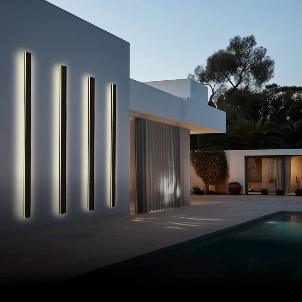 Silex Outdoor Wall Lights | IP65 Rated, Sleek Black Design for Garden and Corridor 13