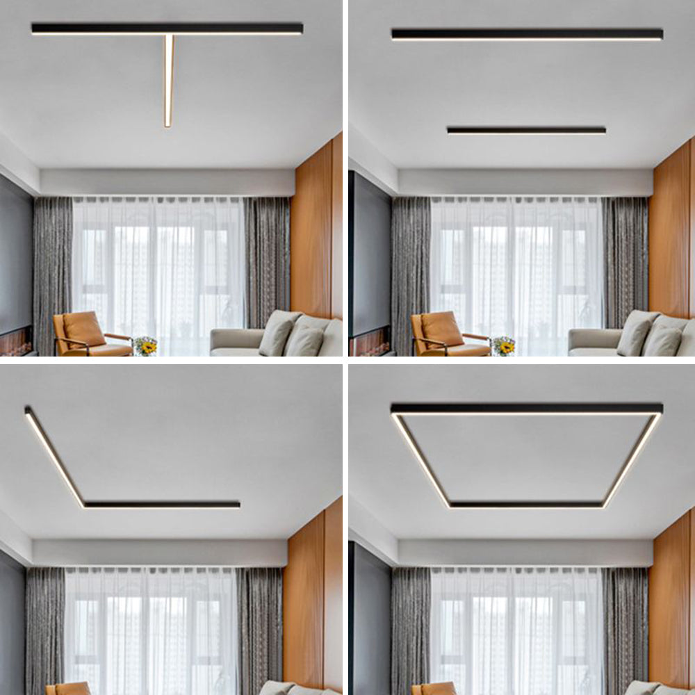 Sola Flush Mount Ceiling Light | Dimmable LED, Contemporary Black Finish 2