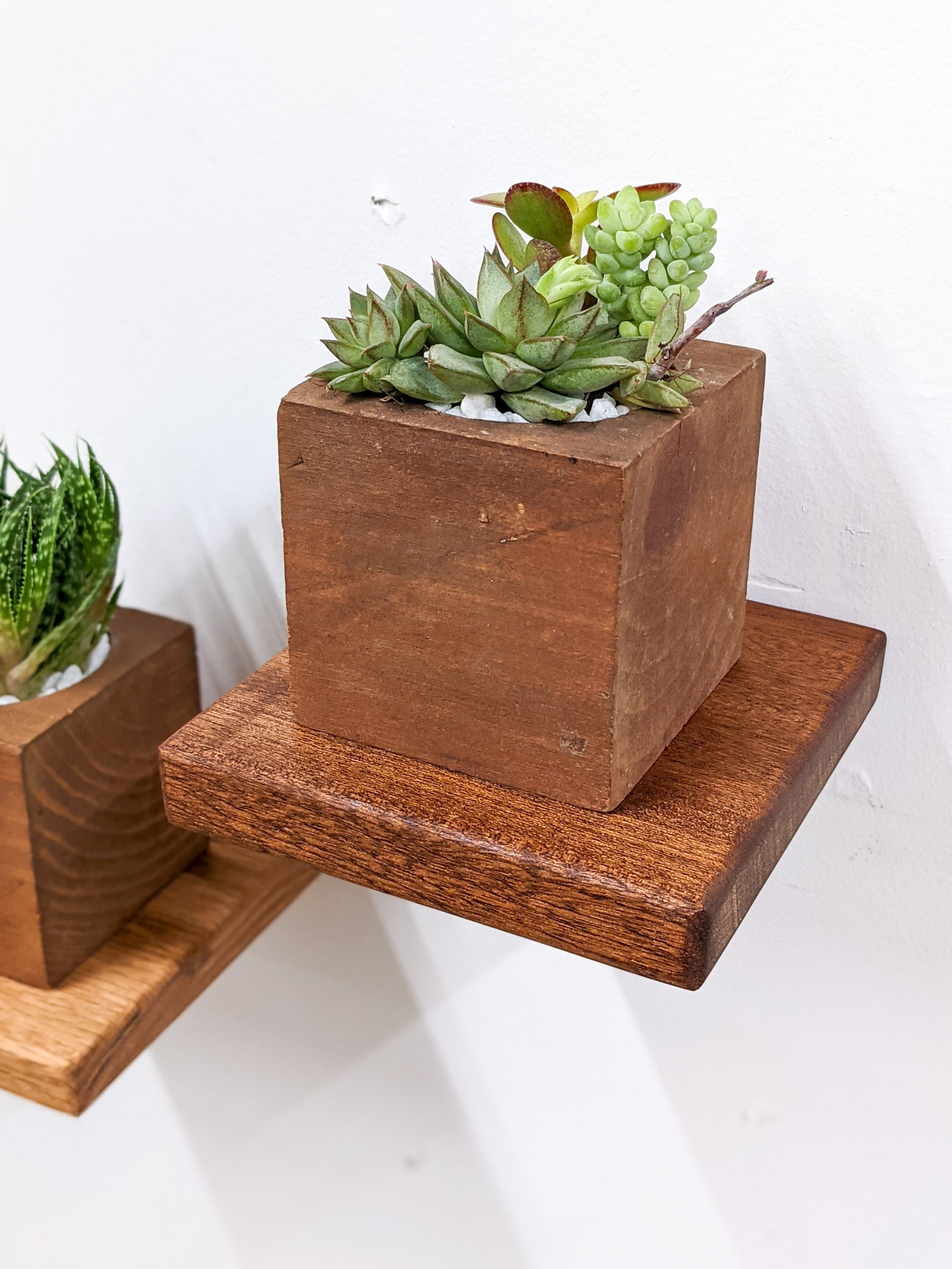 Sola Square Shelf | Handcrafted Oak Display 6