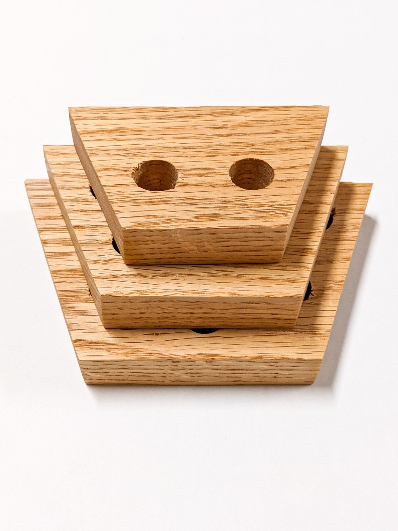 Tropica Trapezoid Shelf | Premium Oak or Mahogany for Plant Cuttings 8