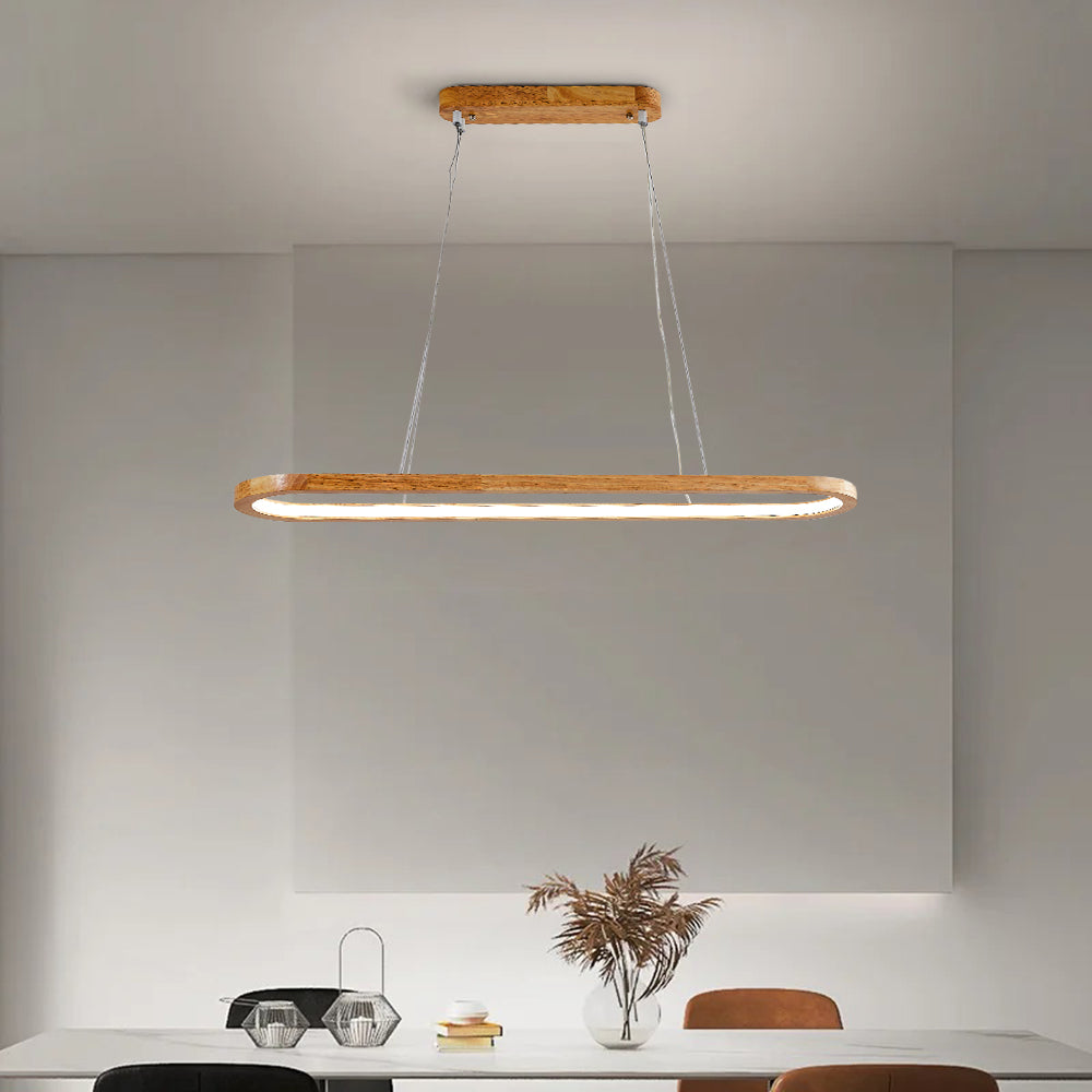 Velo Pendant Light | Contemporary Wooden Kitchen Island Lighting 0