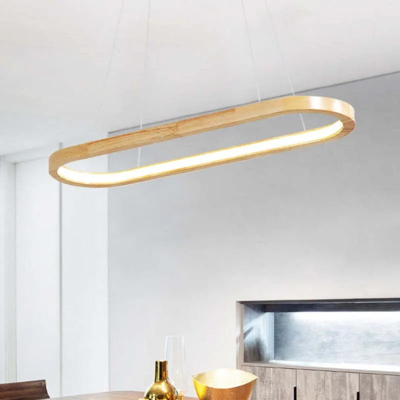 Velo Pendant Light | Contemporary Wooden Kitchen Island Lighting 4