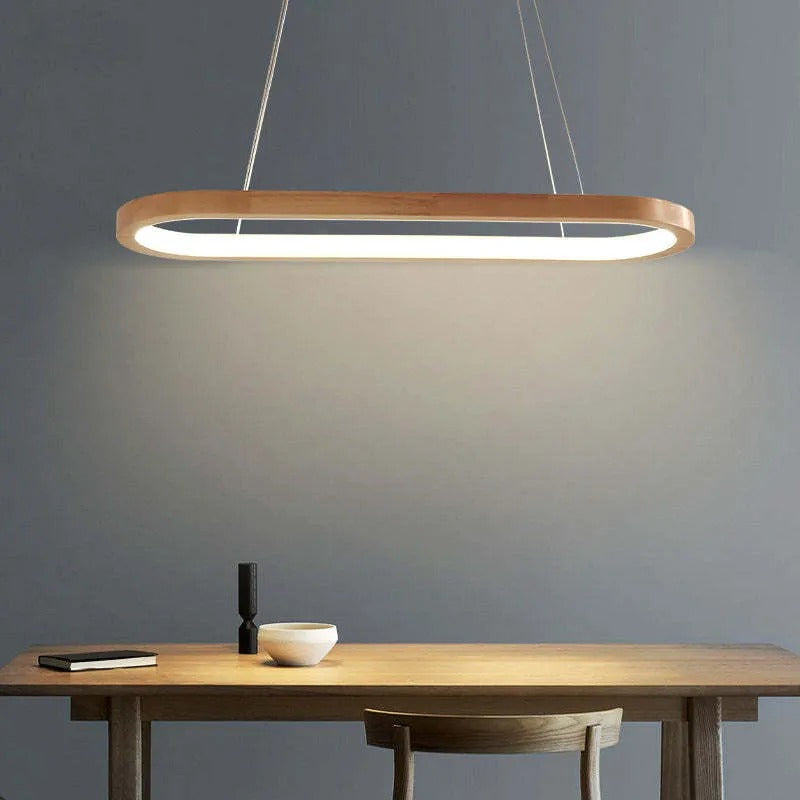 Velo Pendant Light | Contemporary Wooden Kitchen Island Lighting 5