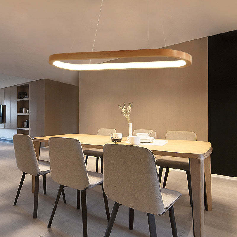 Velo Pendant Light | Contemporary Wooden Kitchen Island Lighting 6