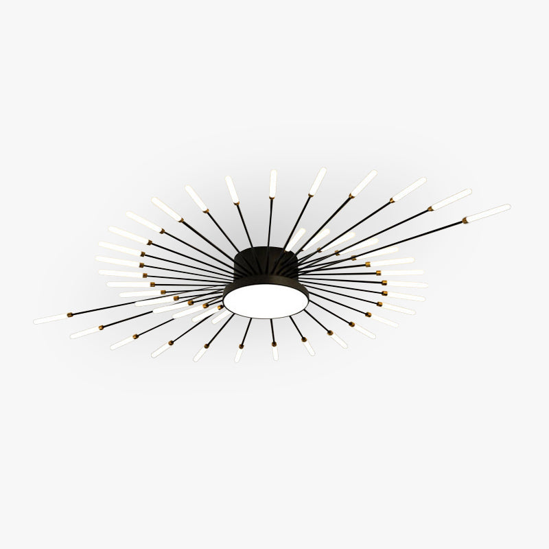 Wesley Flush Mount Ceiling Light | Elegant LED Design in Black or Gold 1