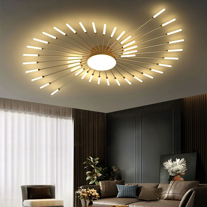 Wesley Flush Mount Ceiling Light | Elegant LED Design in Black or Gold 4