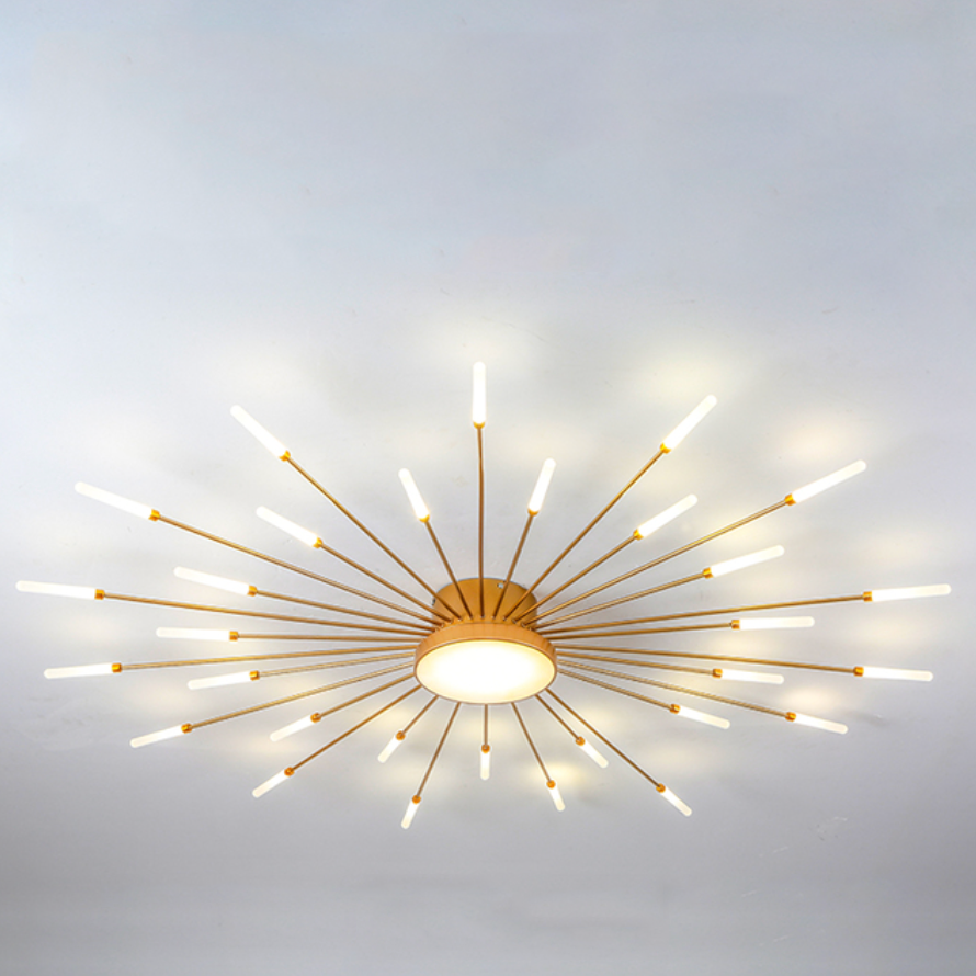 Wesley Flush Mount Ceiling Light | Elegant LED Design in Black or Gold 5