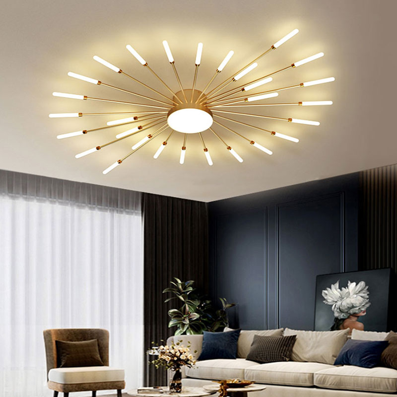 Wesley Flush Mount Ceiling Light | Elegant LED Design in Black or Gold 7