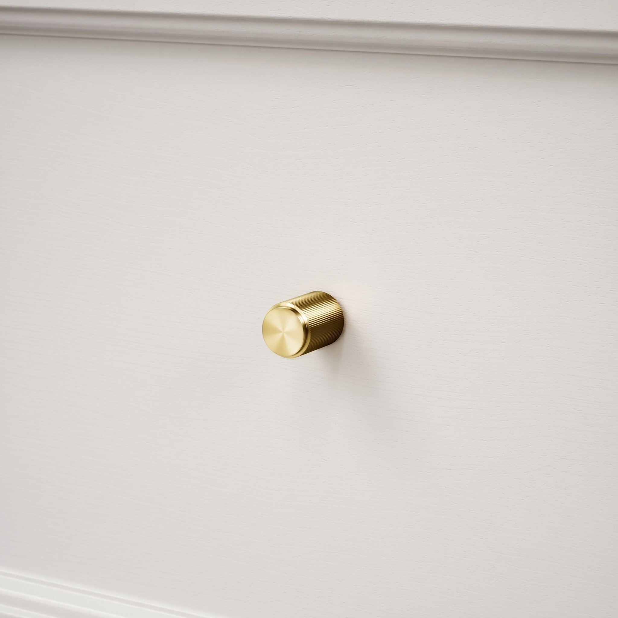 Dali Furniture Knobs | Fluted Brushed Gold Design 1